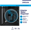 Heladera No Frost Drean HDR400F41N Black Steel 396 Litros con Dispenser